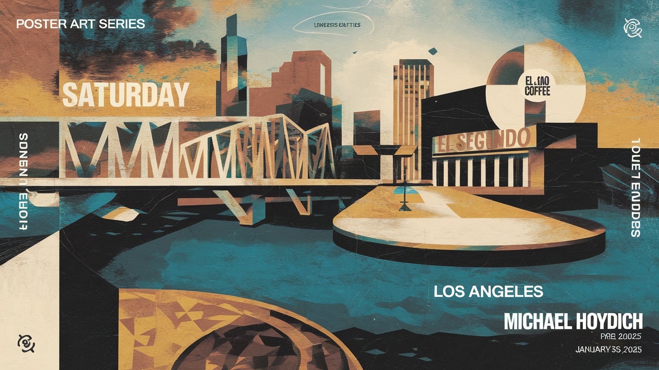 Saturday Coffee / Wide artwork by Michael Hoydich