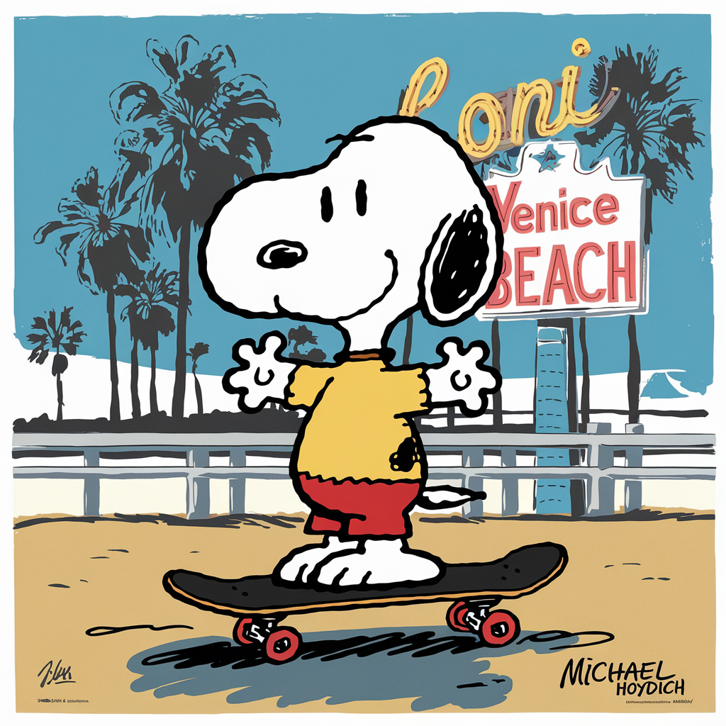 Venice Skate artwork by Michael Hoydich